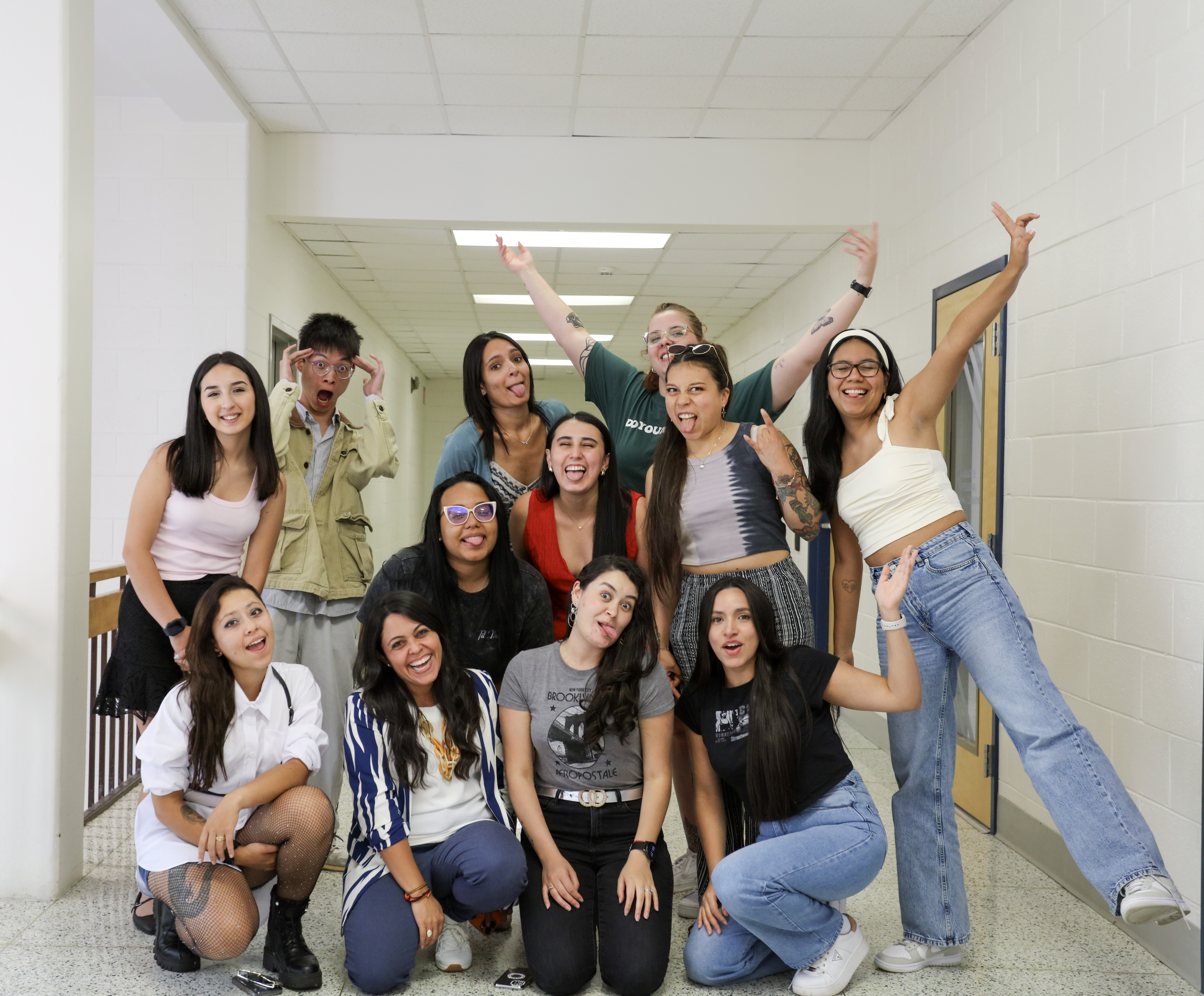 Continuing Education - Au Pair Class - Group Photo (silly)
