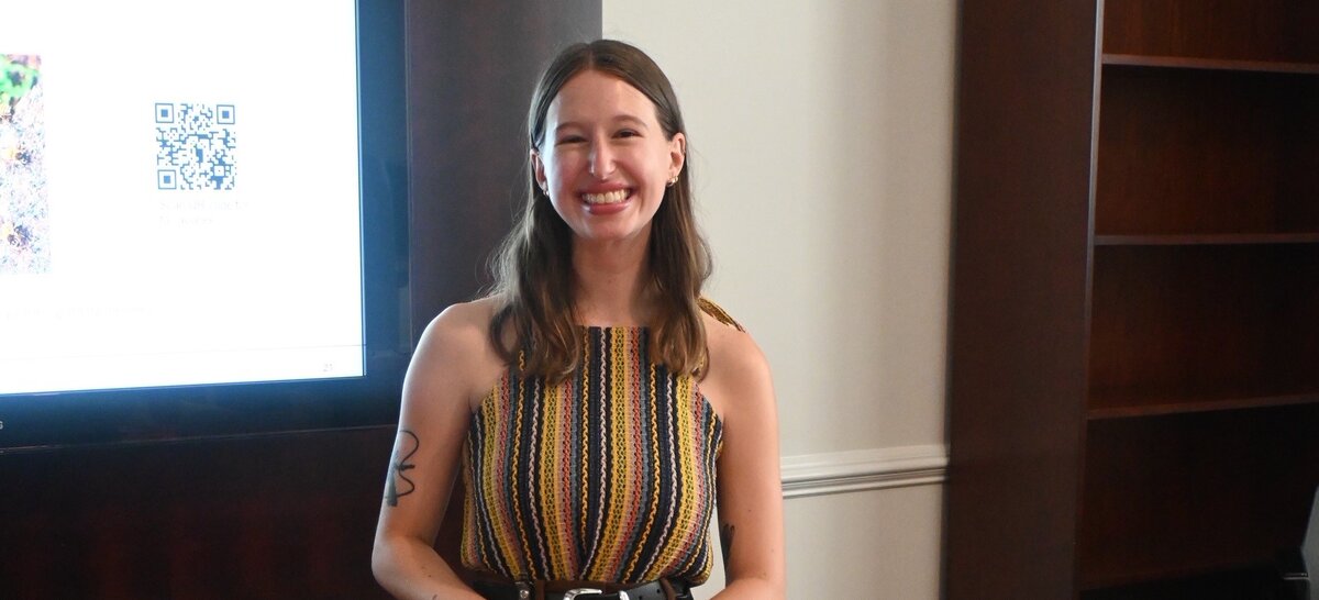 Colleen Rodgers ’27, a program specialist at the Library of Congress, is pursuing ODU's online MLIS to prepare for a collections-focused role. 