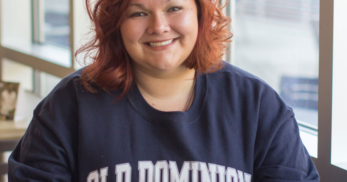 Online student studying at community college