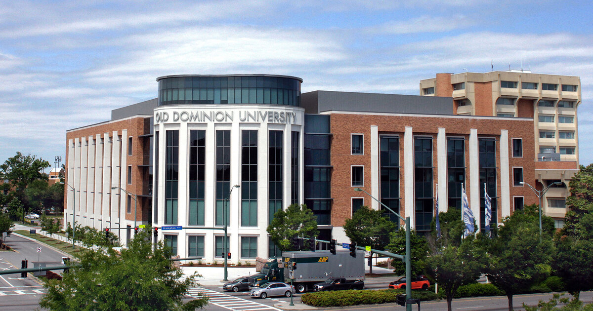 ODU Darden College of Education building as seen across Hampton Boulevard