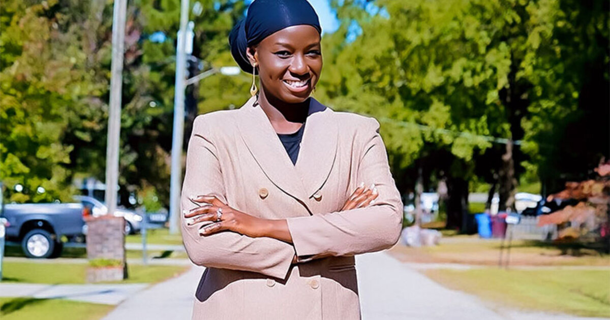 Safiou Olossoumare earned her citizenship while serving in the Navy and her bachelor's degree through ODUGlobal.