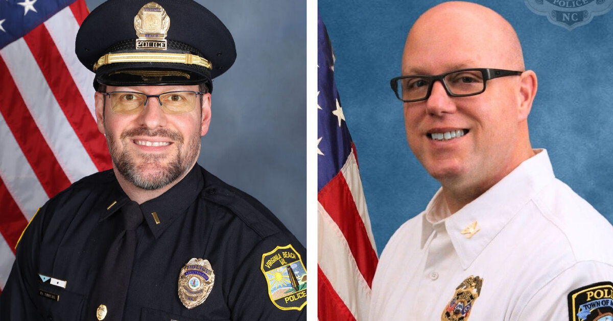 David Tankersley, left, and Brad Eilert received online criminal justice degrees through ODUGlobal.