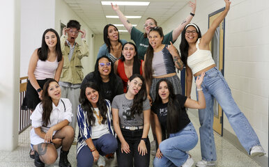 Continuing Education - Au Pair Class - Group Photo (silly)