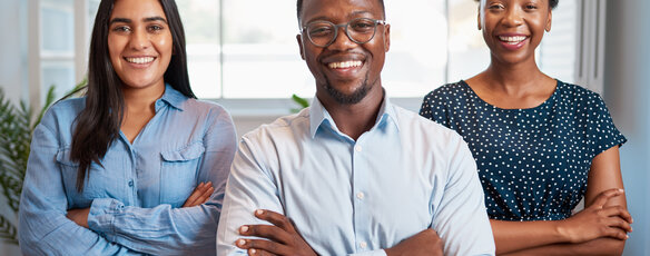 Diverse group of corporate employees