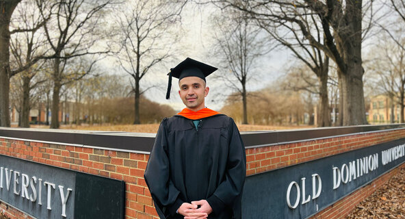 Sadiq Omer ’24 started his journey to a master's in engineering as an international student from Iraq with support from ODUGlobal staff.