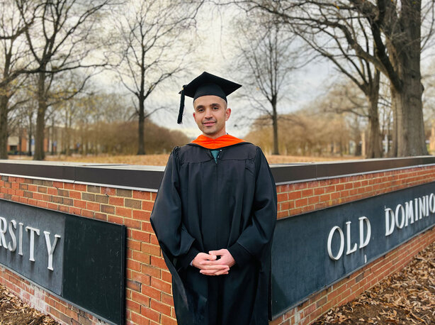 Sadiq Omer ’24 started his journey to a master's in engineering as an international student from Iraq with support from ODUGlobal staff.