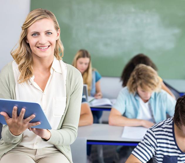 teacher in classroom