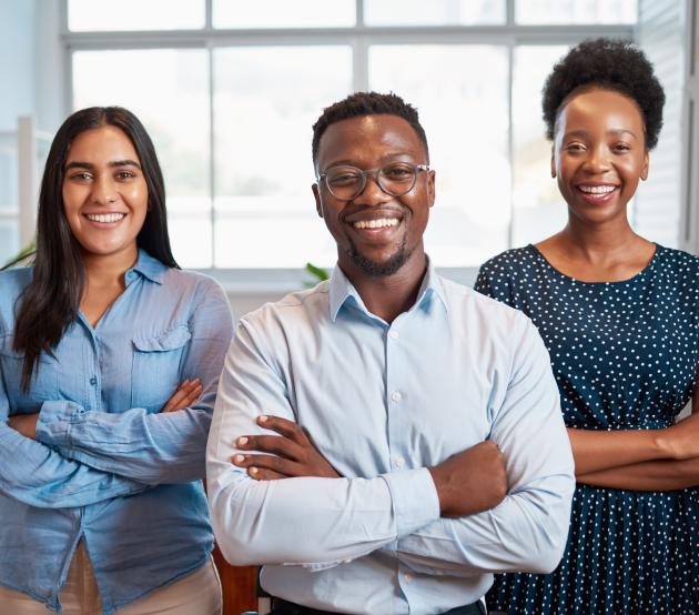 Diverse group of corporate employees