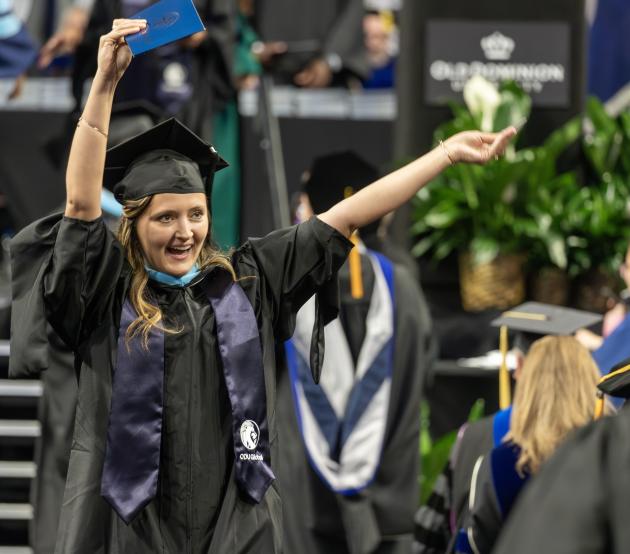 More than 700 online students are scheduled to graduate in ODU's 2024 Fall Commencement ceremony.