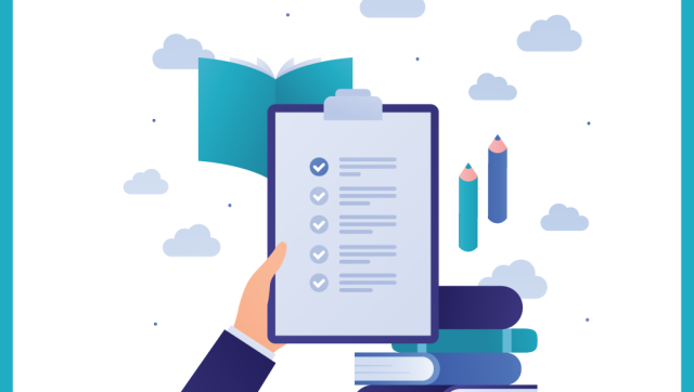 Illustration of a checklist on a clipboard