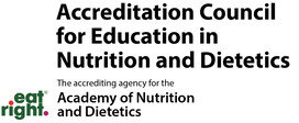 Accreditation Council for Education in Nutrition and Dietetics of the Academy of Nutrition and Dietetics logo