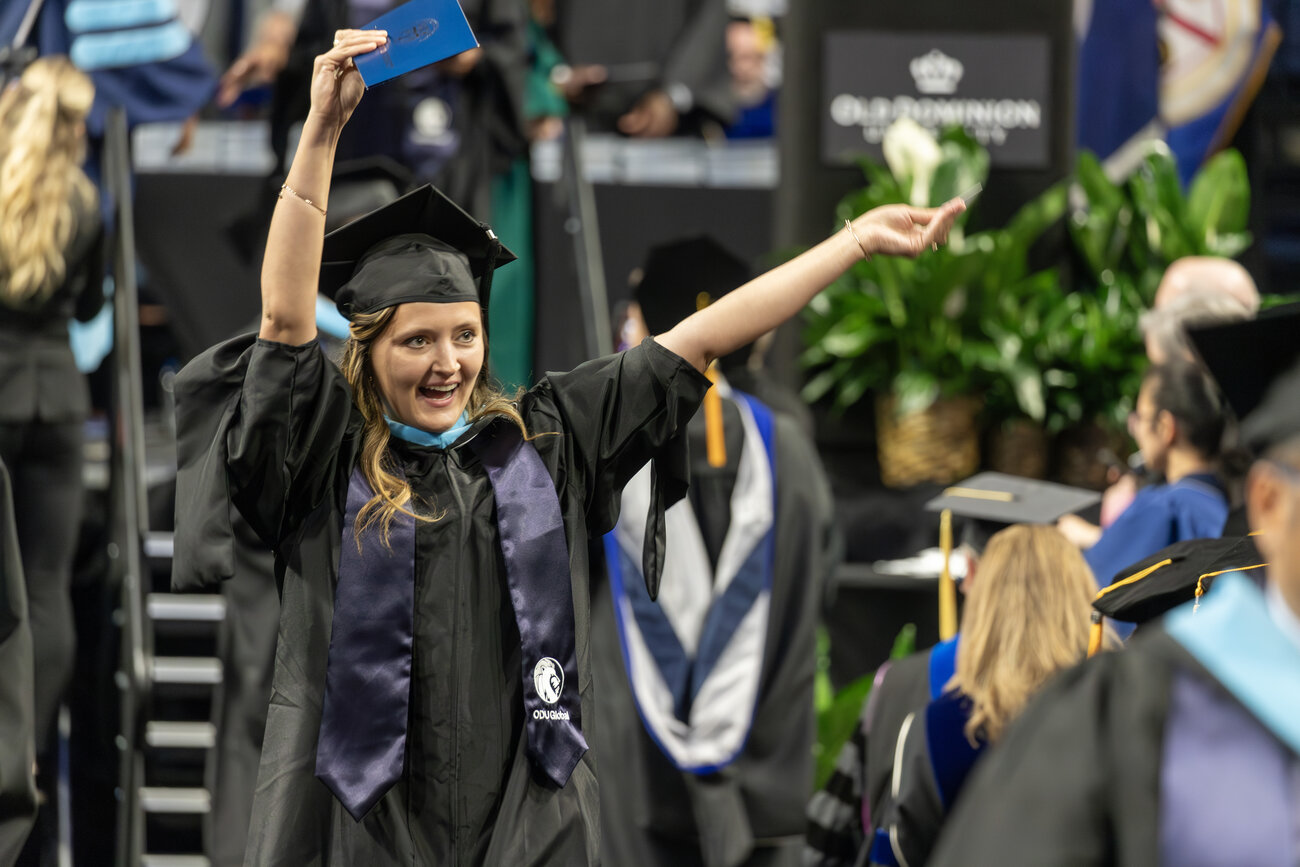 More than 700 online students are scheduled to graduate in ODU's 2024 Fall Commencement ceremony.