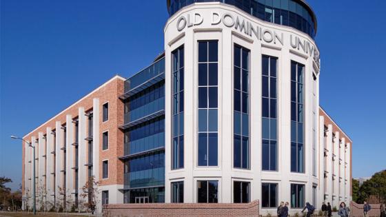 Photo of the campus building that houses the Darden College of Education & Professional Studies at Old Dominion University.