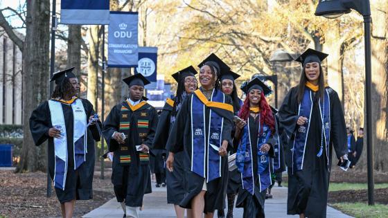 ODU students celebrate the Fall 2023 Commencement weekend.