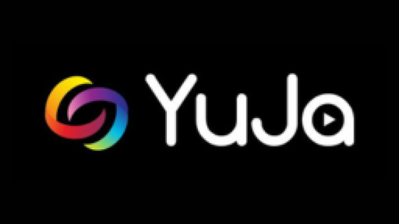 YuJa logo on black background