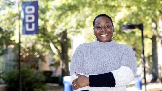 A practicum with Meals on Wheels led to a full-time job for Chiamaka Akujuobi, who recently received her second degree from Old Dominion University.