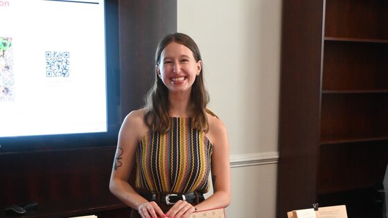 Colleen Rodgers ’27, a program specialist at the Library of Congress, is pursuing ODU's online MLIS to prepare for a collections-focused role. 