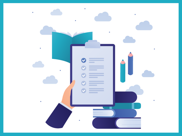 Illustration of a checklist on a clipboard
