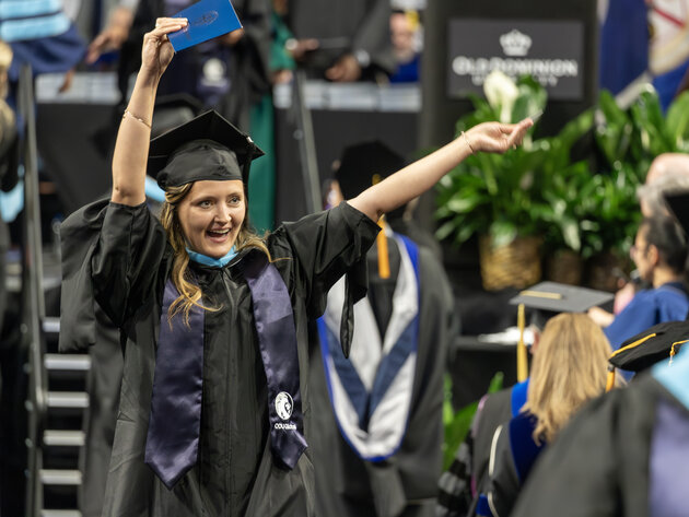 More than 700 online students are scheduled to graduate in ODU's 2024 Fall Commencement ceremony.