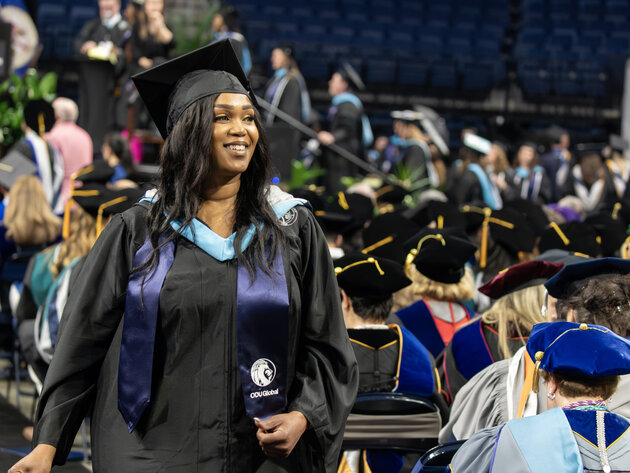 ODU's graduating class of online students represents 35% of ODU’s 2,830 total Spring Commencement 2025 class,
